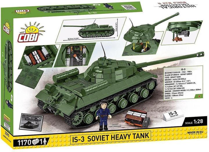 Actual product image Cobi Historical Collection WWII is-3 Soviet Heavy Tank