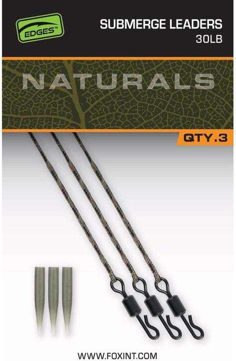 Fox Submerged Leaders 30lb (x3)