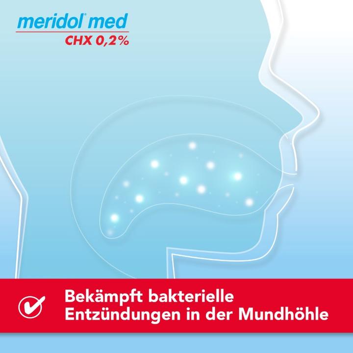 Produktbild Meridol med CHX 0,2 % Lösung zur Anwendung in der Mundhöhle, 300 ml Lösung (300 ml, Mundspülung)