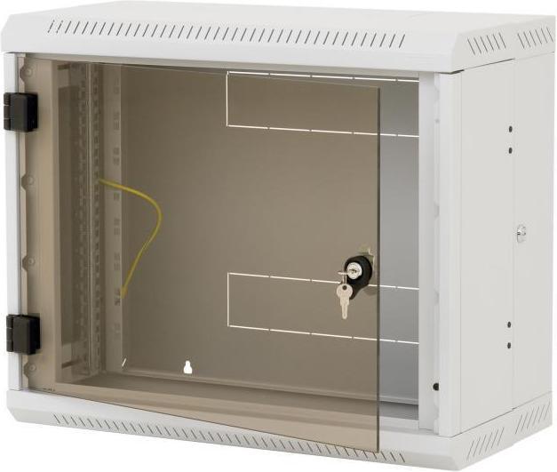 Actual product image Triton RBA-18-AD6-CAX-A1 - Wall-mounted 19" cabinet, 2-sectioned, 18 HU, 615 mm depth (10.86 RU, 19 inch rack)
