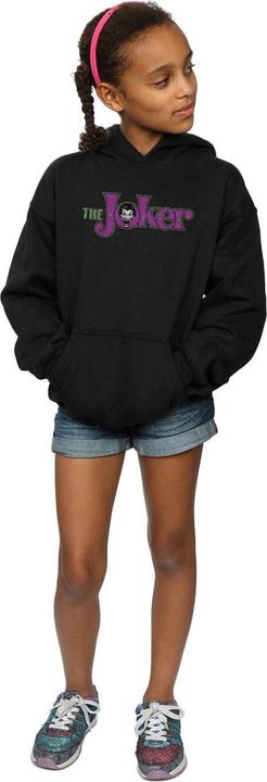 Actual product image Girls The Joker Crackle Logo Hoodie (128)