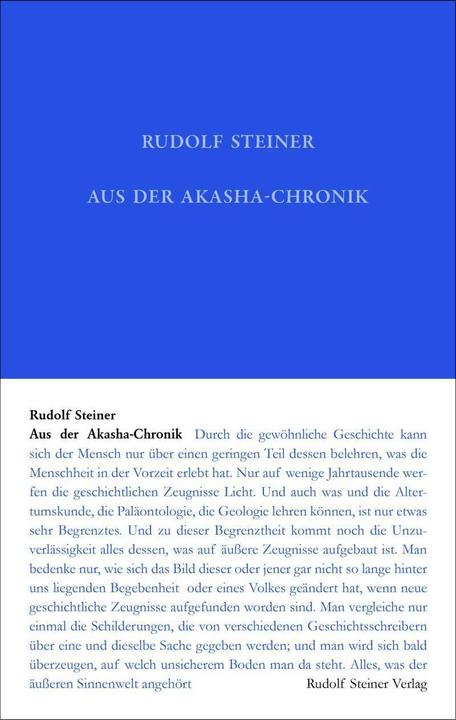 Image du produit Aus der Akasha-Chronik (Allemand, Rudolf Steiner, 2018)