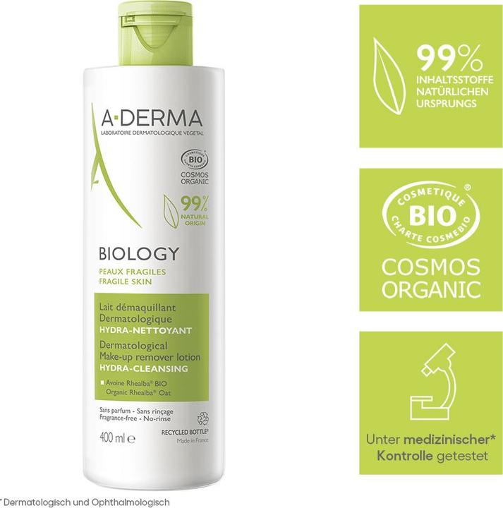 Produktbild A-Derma A derma biology leche desmaq 400ml (Reinigungsmilch, 400 ml)