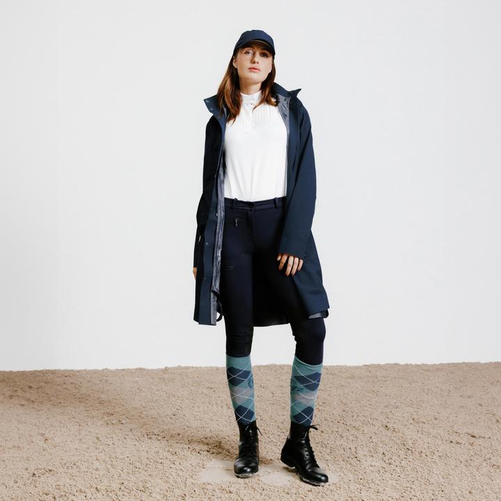 Immagine prodotto Fouganza Toppe al ginocchio per pantaloni da donna - 140 blu navy (XS)