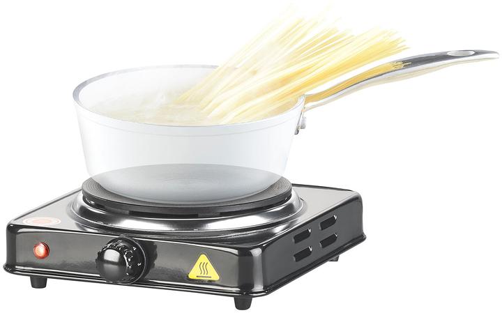 Image du produit Rosenstein & Söhne Plaque de cuisson électrique individuelle, 15,5 cm, 1.000 watts, réglable en continu, compacte