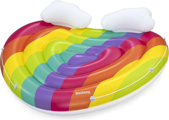 Actual product image Bestway Rainbow Dreams™ 2-Person Inflatable Pool Island 1.75 m x 1.63 m