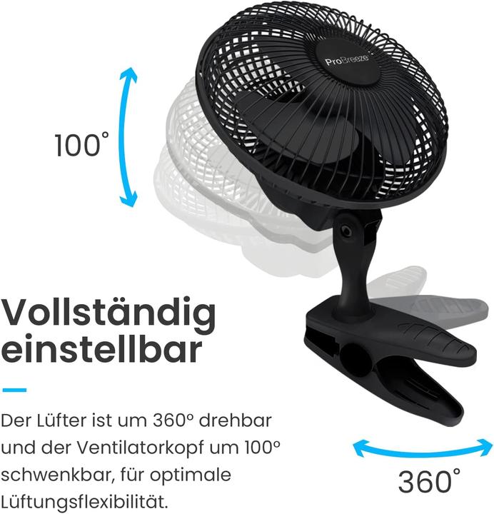 Actual product image Breeze Mini fan with clip (50 dB)