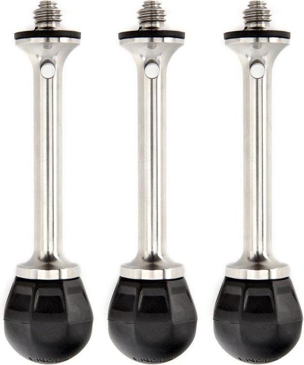 3 Legged Thing VANZ Set of 3 Combine Spikes & Rubber Feet(1/4" 20 screws and 3/8" compatible)