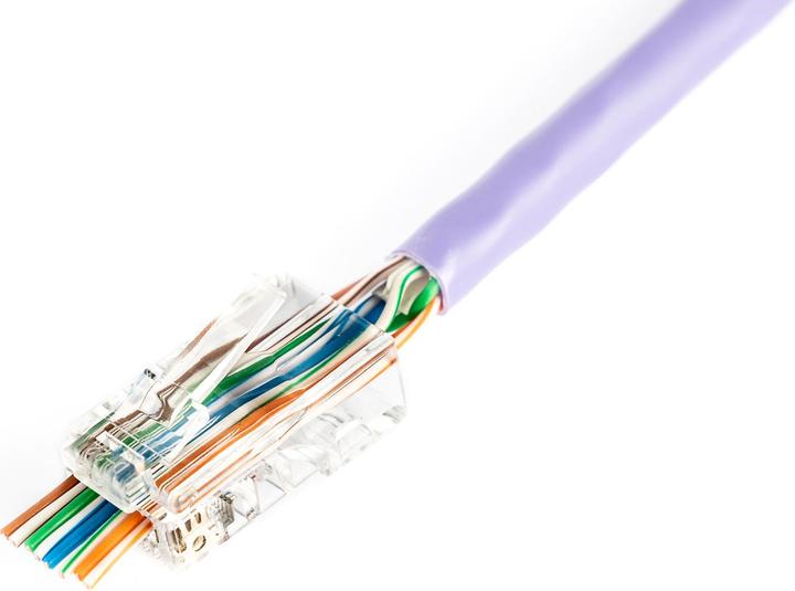 Produktbild Digitus RJ45 (8P8C) Straight-Through-Cat.5e-ungeschirmter Stecker, AWG 26–24, Packung mit 100 Stück (U/UTP, CAT5e)