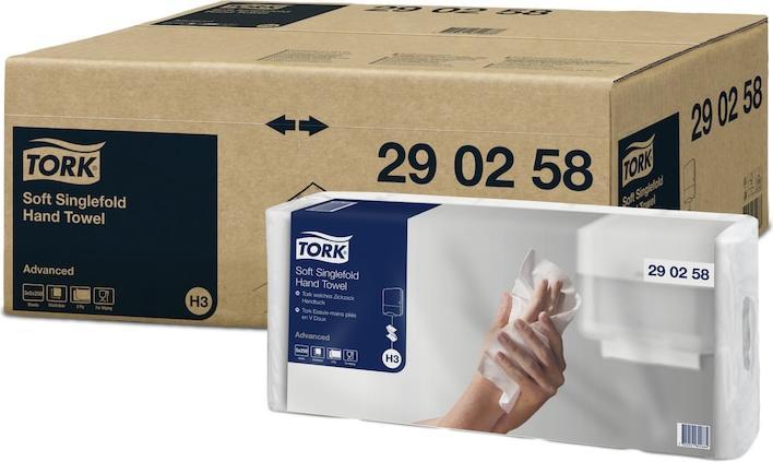 Actual product image Tork 5X250BL. ADVANCE 25X23CM WHITE 2LG H3 (5 x)