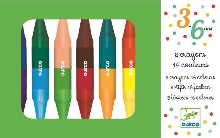 Actual product image Djeco Wax crayon colors (Multicoloured, 8 x)