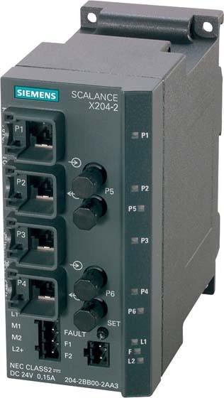 Produktbild Siemens SIMATIC NET, SCALANCE X204-2 (4 Ports)