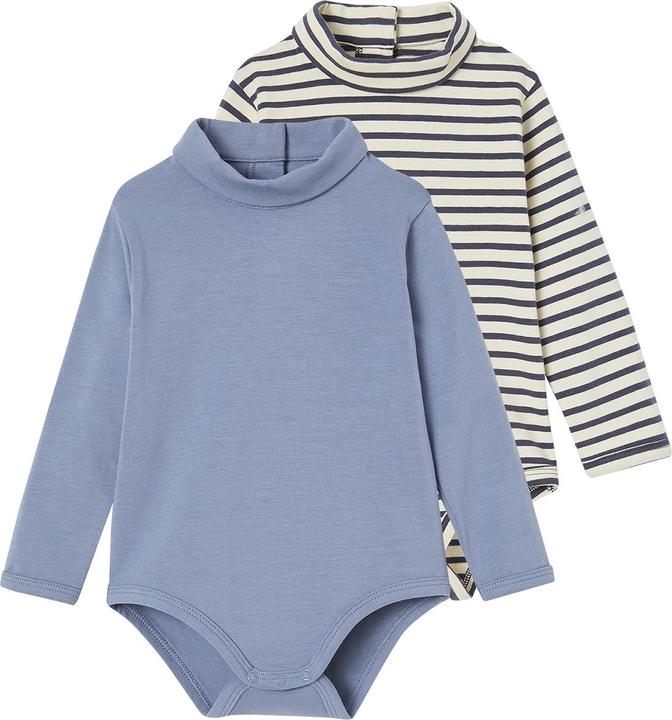 Produktbild Vertbaudet 2er-Pack Baby Bodys mit Rollkragen Oeko-Tex (80)