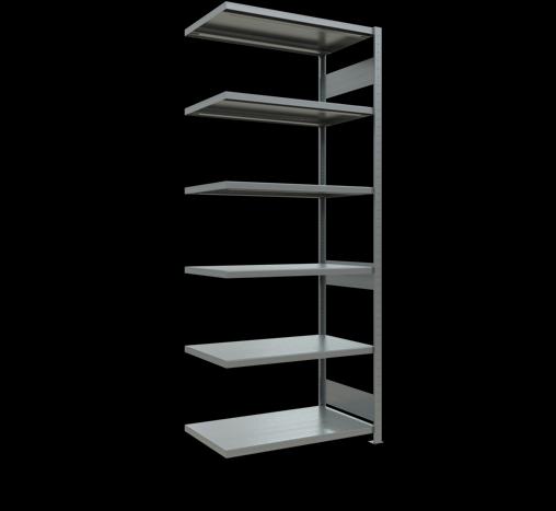 Stecksystem Anbauregal MULTIplus250 mit Längenriegel
