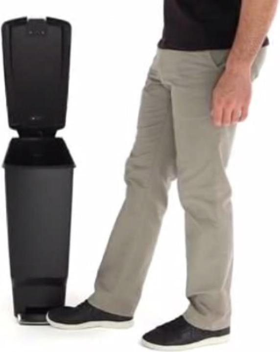 Produktbild Simplehuman CW1361 Mülleimer Rechteckig Kunststoff, Edelstahl (40 l)