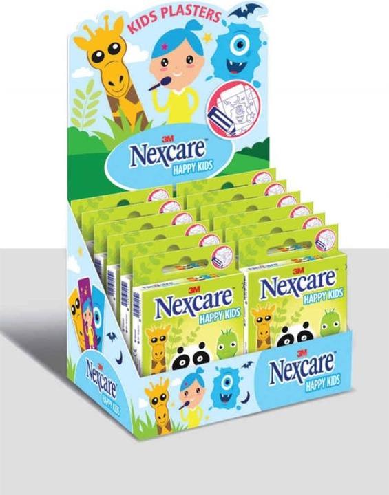 Produktbild 3M Display Kinderpflaster Happy Kids Animals 12 Stück (12 x)