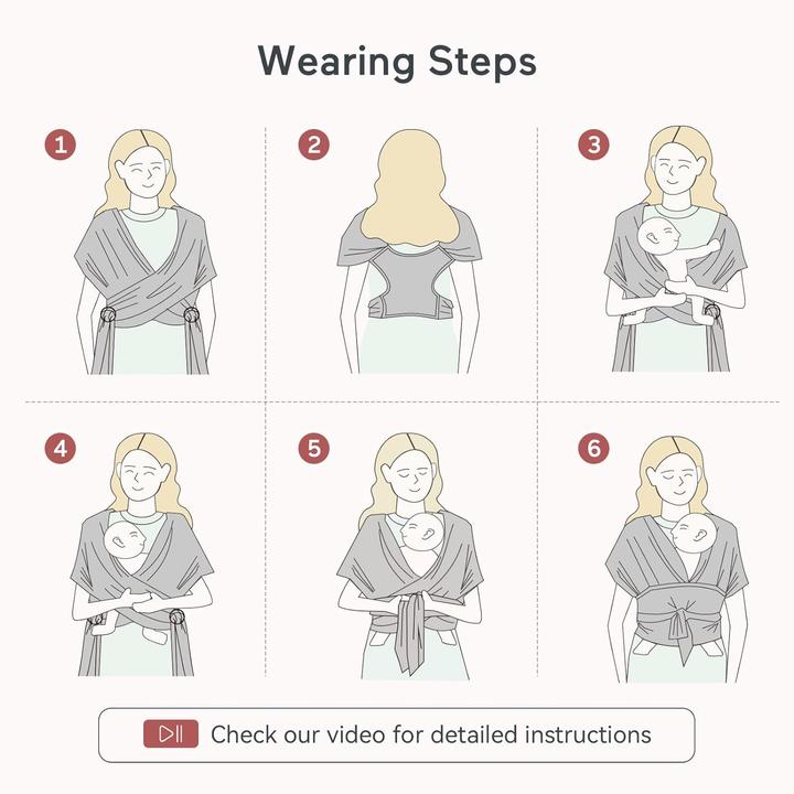 Produktbild Momcozy Baby Wrap Carrier Slings (2.15 m)