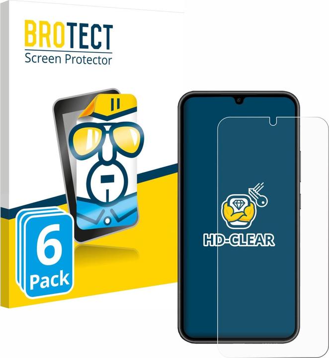 Productafbeelding BROTECT Schermbeschermer Clear (6 Stuk, Samsung Galaxy A34 5G)