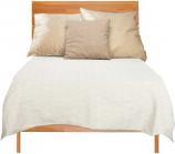Actual product image Giftdecor Bedspread beige rhombus bed 180x260cm (180 x 260 cm)