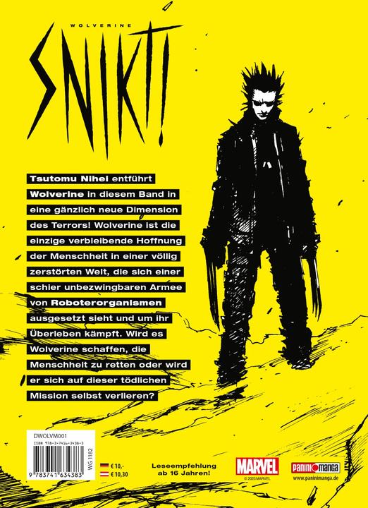 Actual product image Panini Wolverine: Snikt (Manga) (German, Tsutomu Nihei, Martin Gericke, 2023)