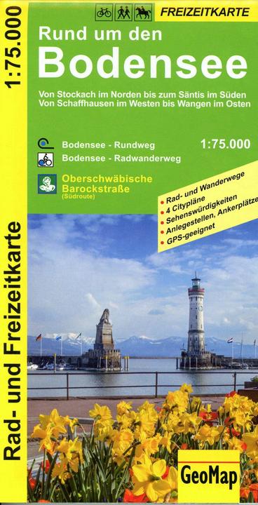 Produktbild Rund um den Bodensee Rad- und Freizeitkarte (GeoMap, Deutsch)