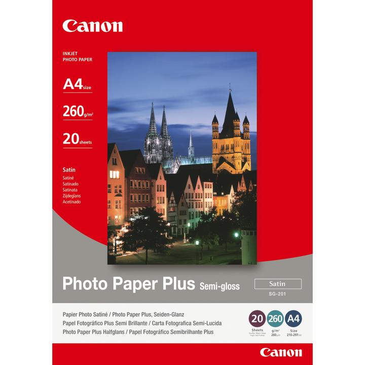 Actual product image Canon SG-201 Plus Semi-Gloss (260 g/m², A4, 20 x)