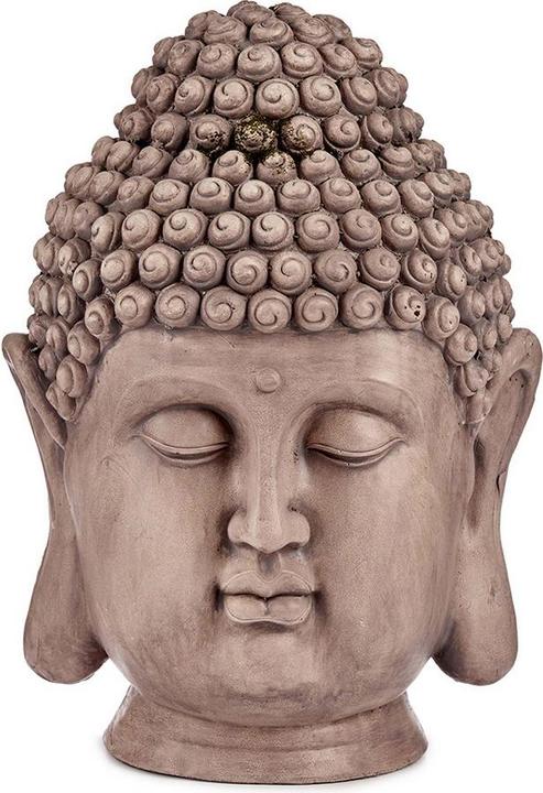 Produktbild Ibergarden kleiner buddha-kopf aus polyresin grau