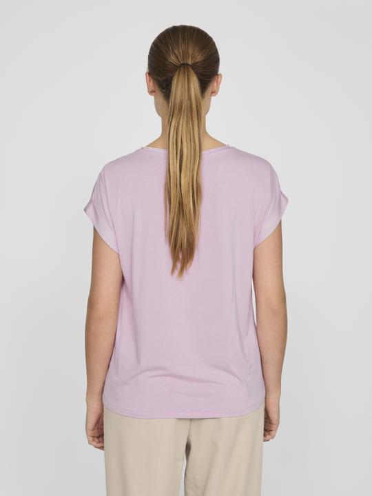 Actual product image Vila Round neckline top with short sleeves (34)