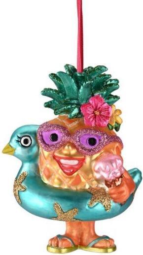Produktbild CreaDiva Weihnachtskugel - Ananas mit Schwimmring, mehrfarbig (1 -teilig)
