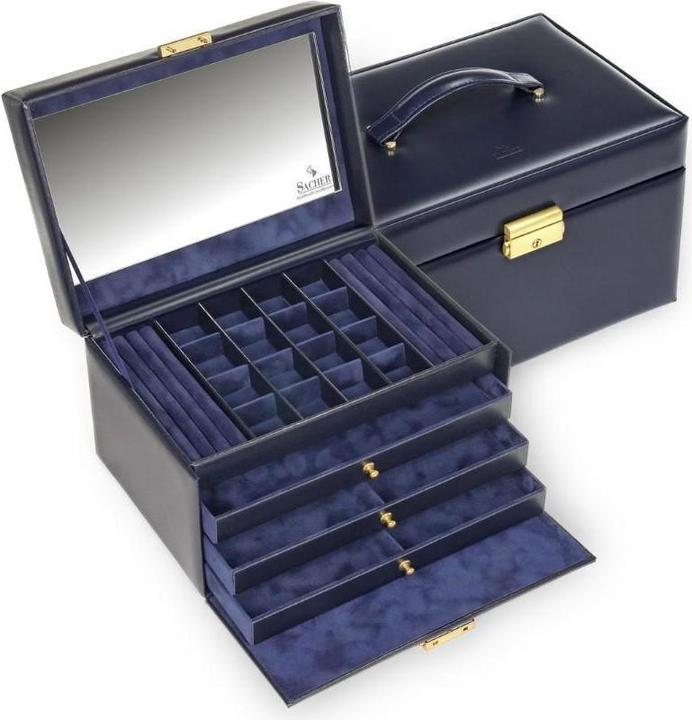 Produktbild Sacher 77.301.014023 - Schmuckkasten Lena acuro navy (Leder)