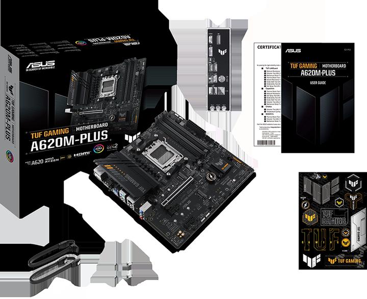 Produktbild ASUS TUF GAMING A620M-PLUS (AM5, AMD A620, mATX)