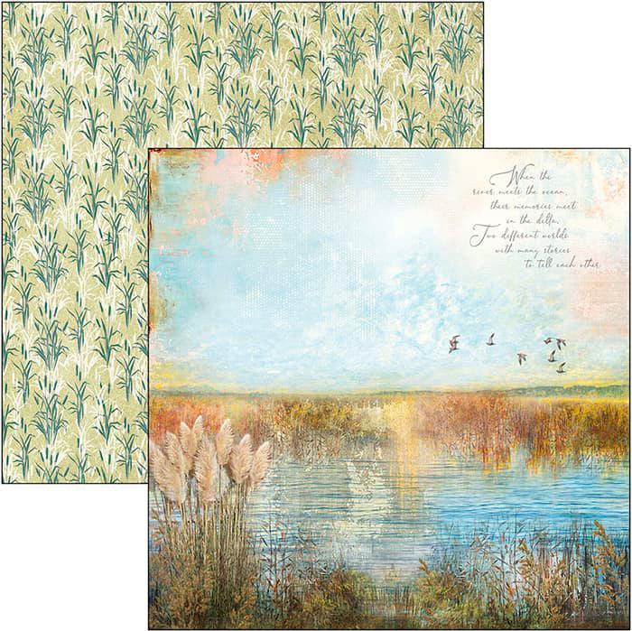 Produktbild Ciao Bella Scrapbook-Papier "delta", 12 Blatt, 30,5 x 30,5 cm (190 g/m², 12 x)