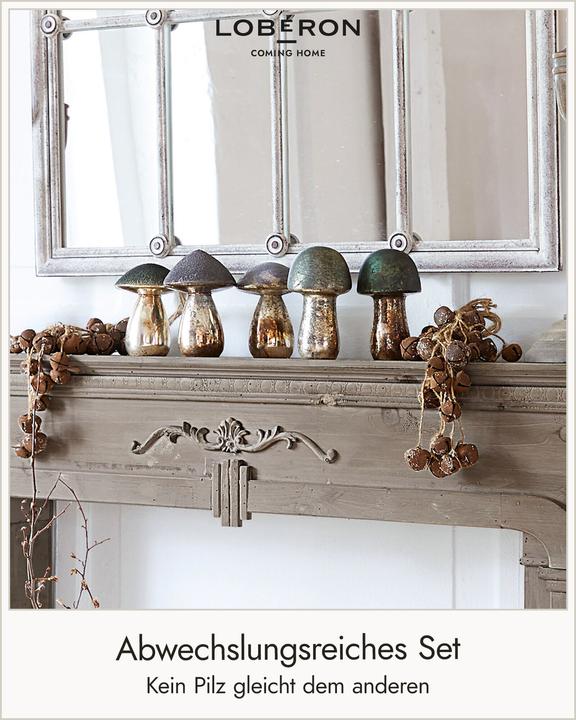 Actual product image Loberon Decorative mushrooms set of 5 Grana
