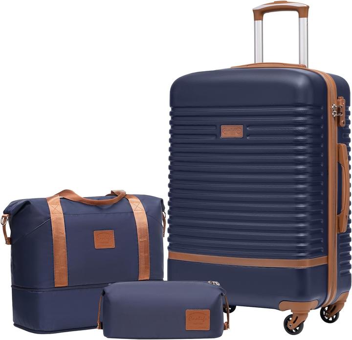 Produktbild Coolife Mittleres Hartschalen-Kofferset mit TSA-Schloss (60 l, M (50 - 90l))