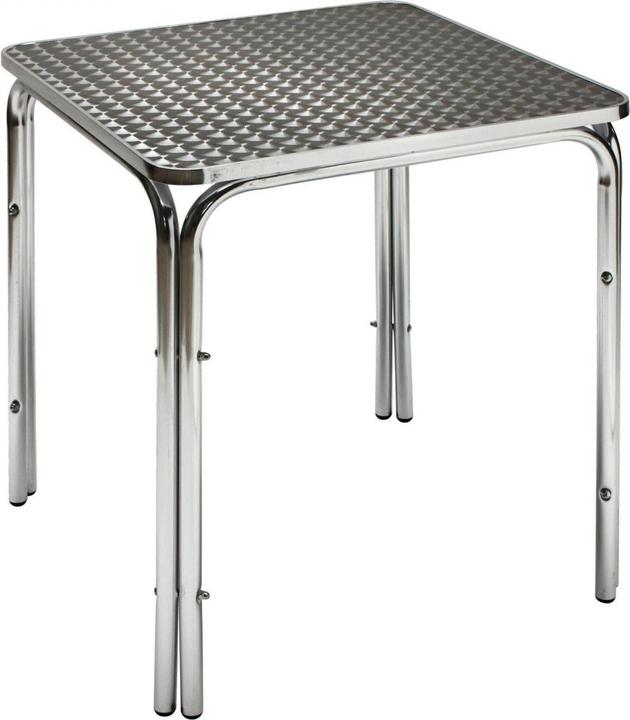 Immagine prodotto Dema Alu Gartentisch Alutisch Edelstahltisch Beistelltisch Bistrotisch Tisch 80x80x70 (80 cm)