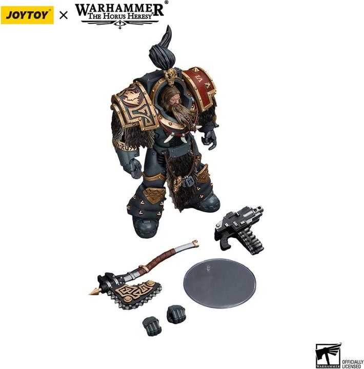 Actual product image Joy Toy Warhammer The Horus Heresy Action Figure 1/18 Space Wolves Varagyr Wolf Guard Squad Varagyr