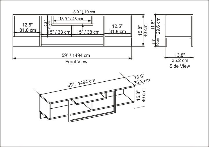 Produktbild Kalune Design Francisco (150 x 35.5 x 40 cm)