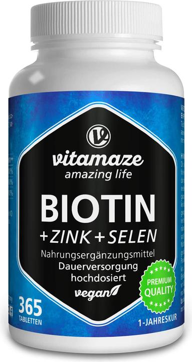 Vitamaze Biotin + zinc + selenium (365 Piece, Pills)