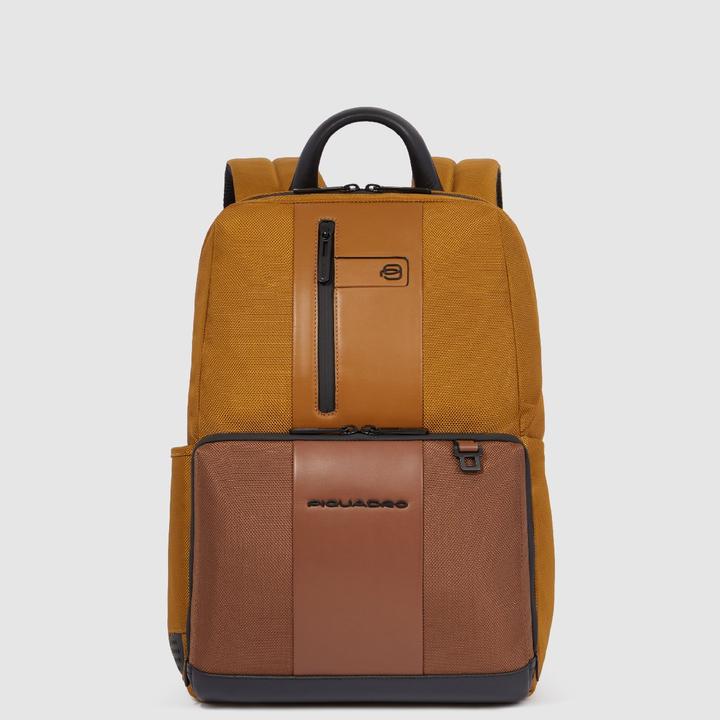 Piquadro Brief 2 Special - Lederrucksackmit Laptopfach 14" (16 l)