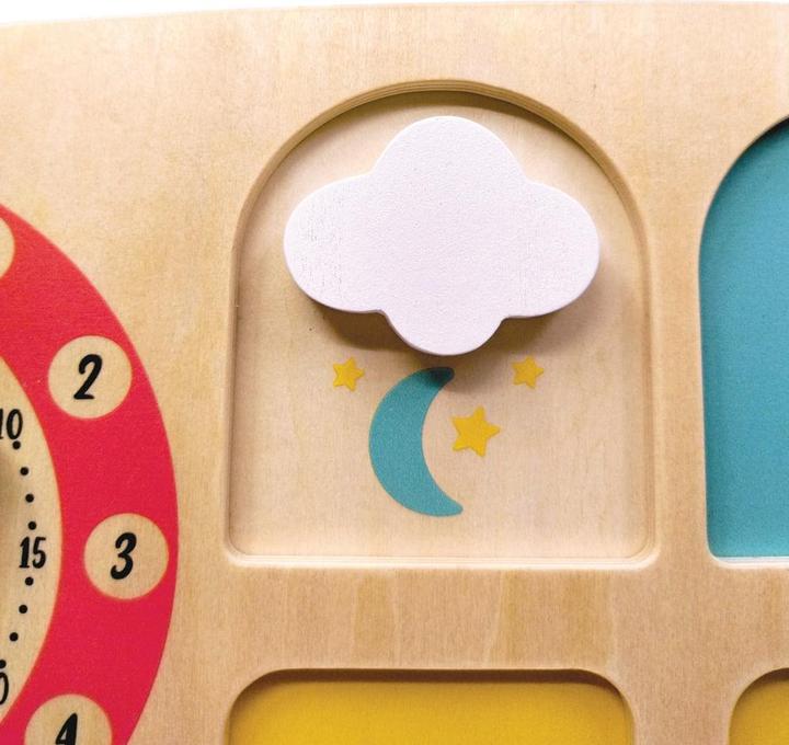 Actual product image Svoora Montessori wooden learning clock