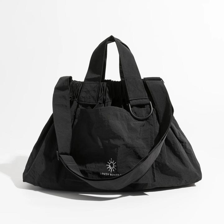 Image du produit Only-Bags.Store Nylon couleur solide Sac à bandoulière Simple petit sac à main Hobo Stylish Nylon léger Tote