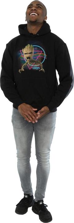 Actual product image Mens Guardians Of The Galaxy Neon Groot Hoodie (3XL)