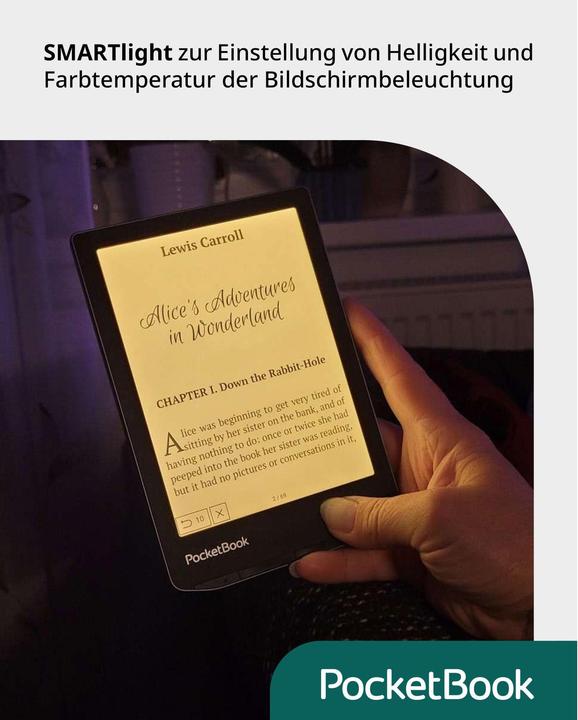 Productafbeelding PocketBook Vers (6", 8 GB, Mist Grijs)