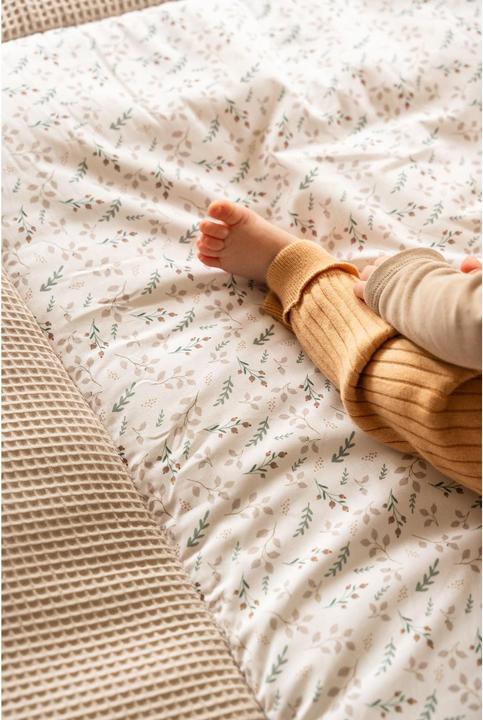 Image du produit Ullenboom Tapis d'éveil Waffle Floral Sand 120 x 120 cm