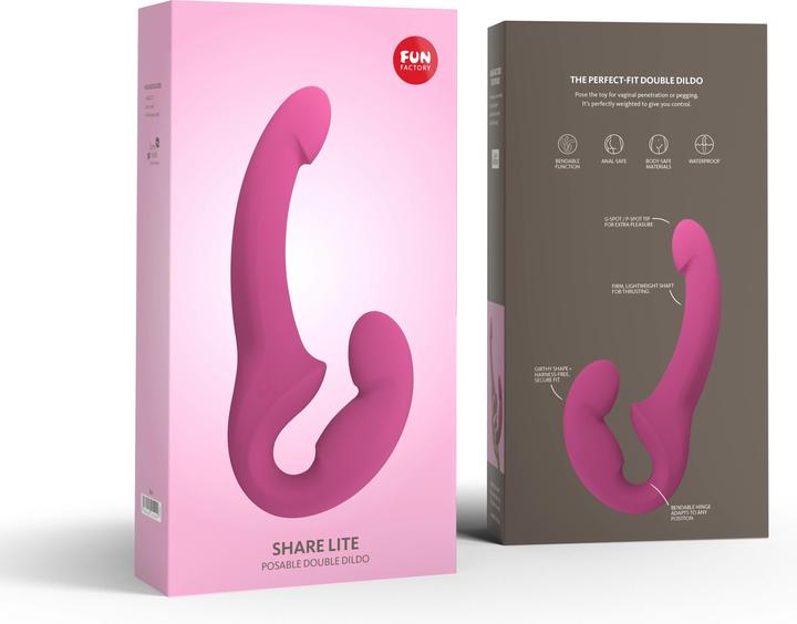 Produktbild Fun Factory Share Lite Double Dildo Blackberry