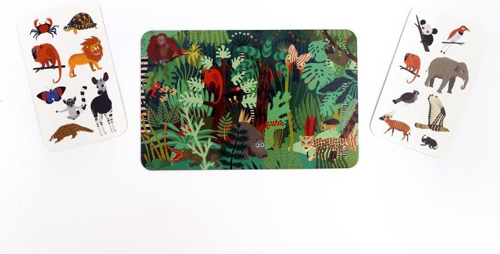 Actual product image 441586 - Who is hiding here in the jungle? - Card game, 1+ players, ages 5+ (DE edition) (German)