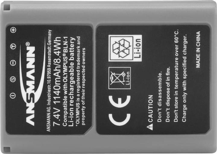 Actual product image Ansmann A-Oly BLN-1 1140mAh 7.4V (Camera battery charger)