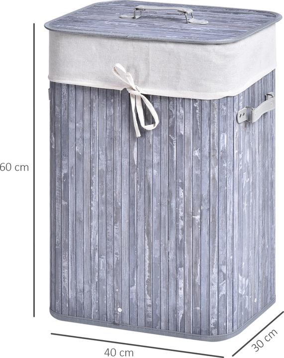 Actual product image Homcom Laundry basket with 2 handles (72 l)