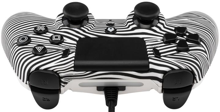 Image du produit Qubick Manette filaire Noir Blanc (PS4) (PS4, PC)