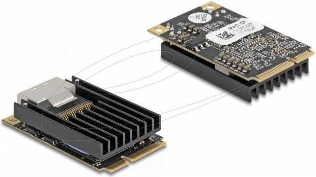 Actual product image Delock Mini PCIe I/O PCIe full size 2 x SFP Gigabit LAN (Mini PCI Express)
